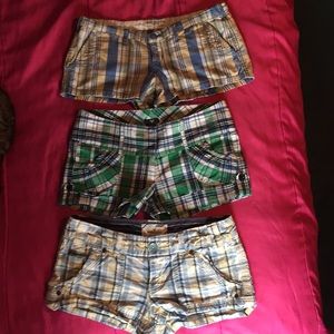 Plaid Short Shorts Bundle 2-4